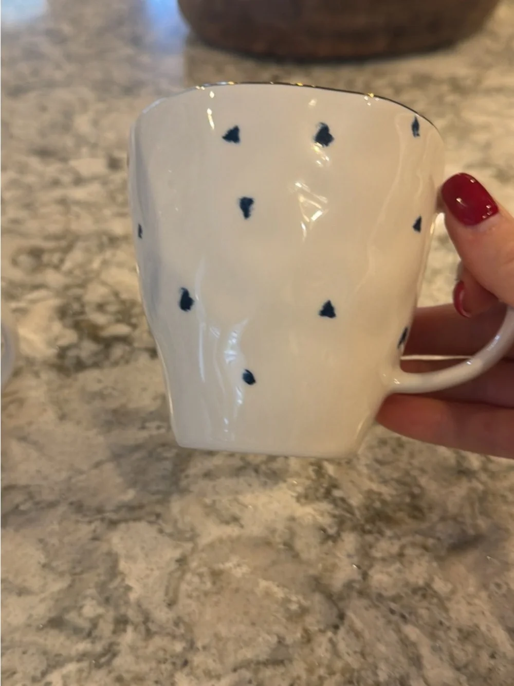 Lenox Blue Bay Porcelain Coffee Mugs Set of 5 | Assorted Blue Patterns
